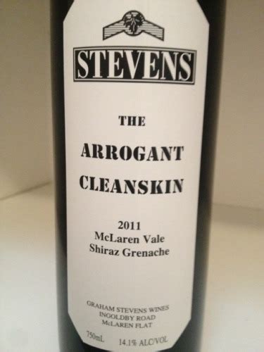 Graham Stevens The Arrogant Cleanskin Shiraz Grenache Vivino Us