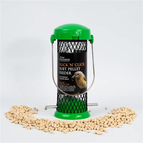 Tom Chambers Flick 'n' Click Suet Pellet Feeder - Bird Feeders ...