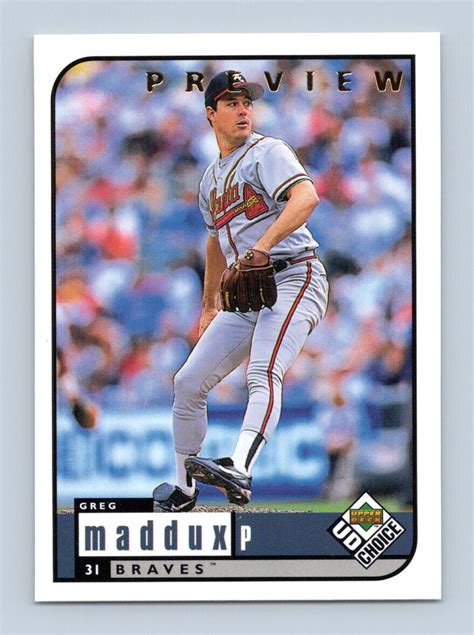 1999 UD Choice Preview 56 Greg Maddux Atlanta Braves EBay