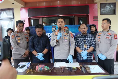 Kapolres Bantaeng Beberkan Sejumlah Kasus Hasil Operasi Sikat Lipu