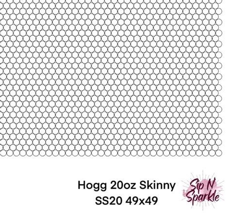 Blank Rhinestone Template Honeycomb Ss Oz Skinny Etsy