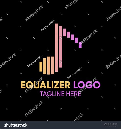 Equalizer Logo Music Identity Template Stock Vector Royalty Free