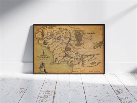 Lord of the Rings, Lord of the Rings Map, Middle Earth Map, LOTR ...