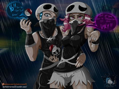 Pokemon Team Skull Grunts At Po Town By Darkmirroremo23 On Deviantart