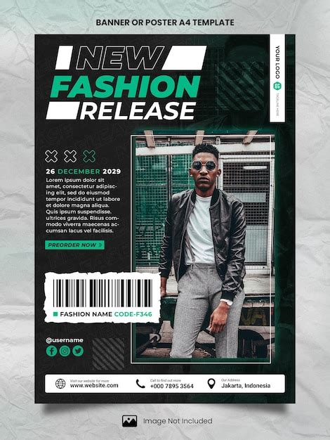 Premium PSD Special New Fashion Release Poster A4 Or Banner Template