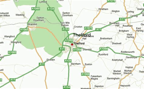 Thetford England Map Cinemergente