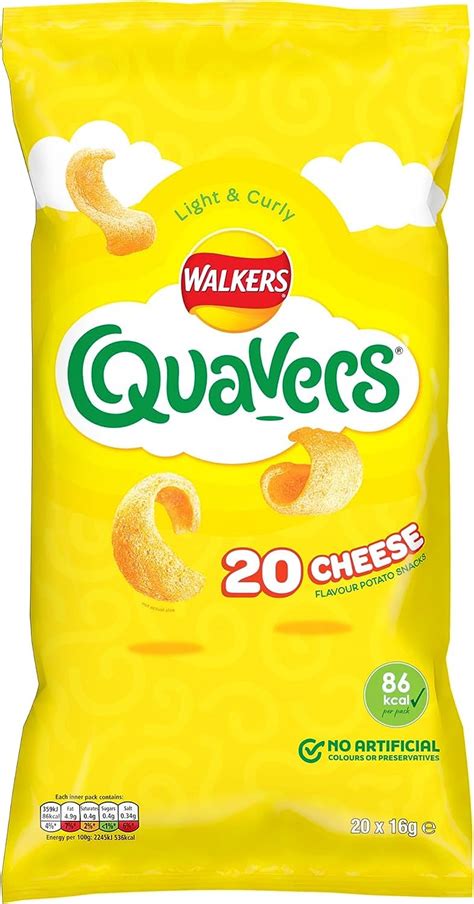 Walkers Quavers Cheese Multipack Snacks Crisps X G Amazon Co Uk