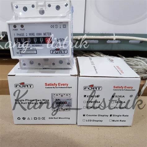 Jual Kwh Meter Analog Single Rate Tarif Fort Xtm S Phasa Shopee