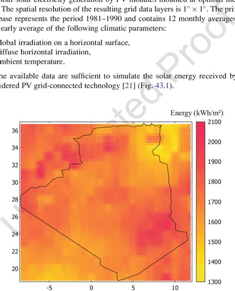 1 Annual Global Horizontal Irradiation Jrcs Institute For Energy And