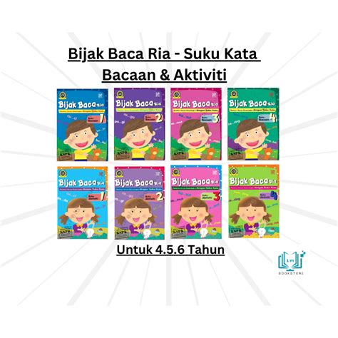 Im Pelangi Bijak Baca Ria Suku Kata Buku Bacaan Aktiviti