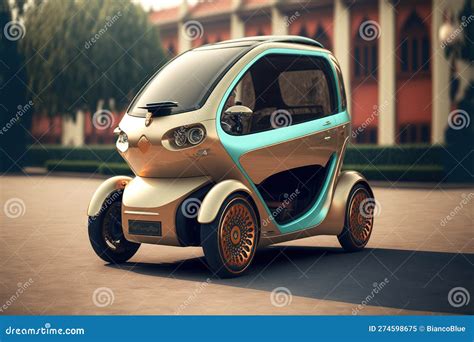 Small Urban Eco Electric Car Future 3D Design, Electric Vehicle ...