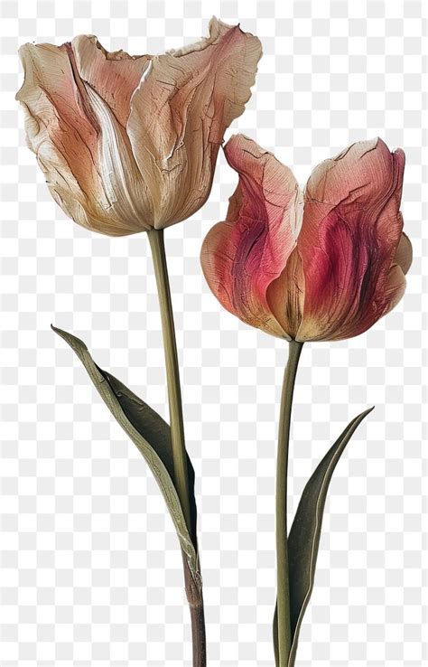 Png Real Pressed Tulip Flower Premium Png Rawpixel