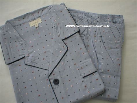 Pyjama Homme Pyjama Homme Classique Boutonné Prêt à Porter