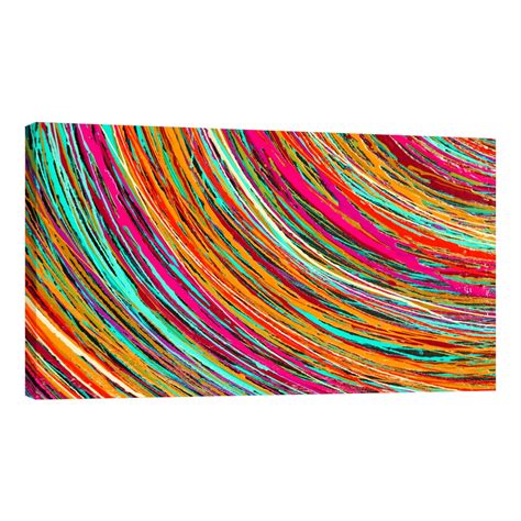 Cuadro Canvas Revolution 160 X 80 CM Líneas de Varios Colores Coppel