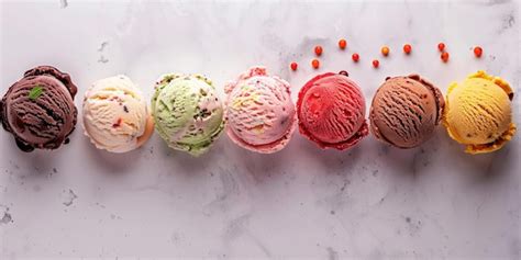 Colorful Ice Cream Flavors | Premium AI-generated image