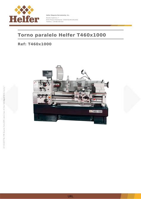 PDF Torno Paralelo Helfer T460x1000 DOKUMEN TIPS