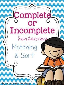 Complete Or Incomplete Sentences Matching And Sort In Incomplete