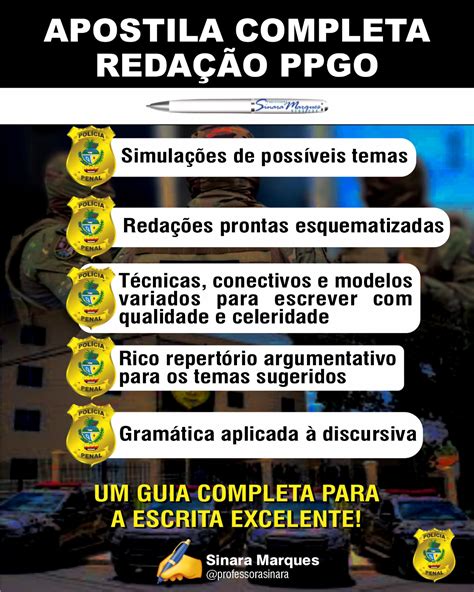 APOSTILA COMPLETA REDAÇÃO PPGO Sinara Marques