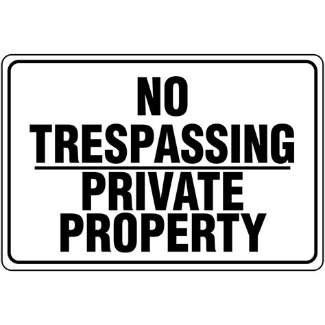 No Trespassing Private Property Osha Metal Aluminum Sign Ebay