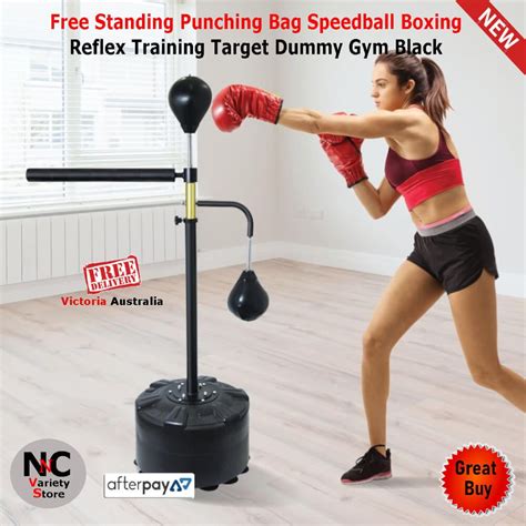 Free Standing Punching Bag Speedball Boxing Reflex Training Target