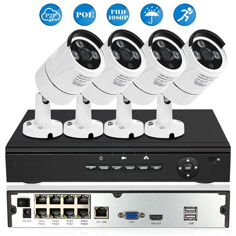 Ch Ch Full Hd P Poe Nvr Network Video Recorder With Pcs Mp Poe