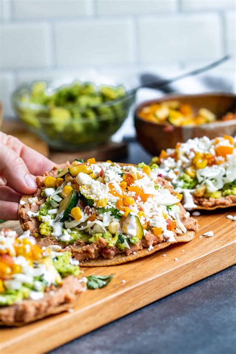 Vegetarian Tostadas Recipe With Cilantro Lime Slaw Erhardts Eat