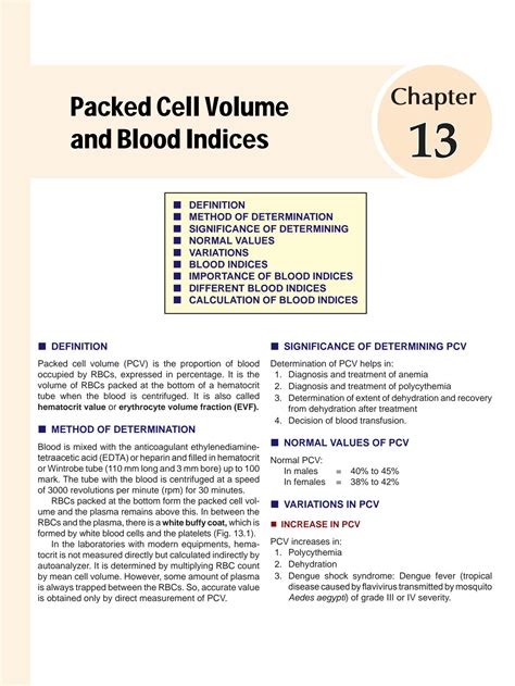 Solution Packed Cell Volume And Blood Indices Studypool