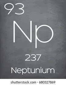 Illustration Periodic Element Neptunium Stock Vector (Royalty Free ...