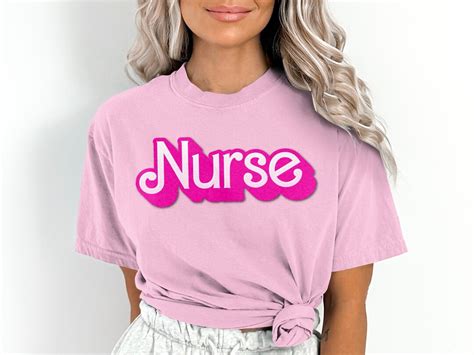 Comfort Colors Nurse Appreciation T Shirt Pink Nurse Graphic Tee