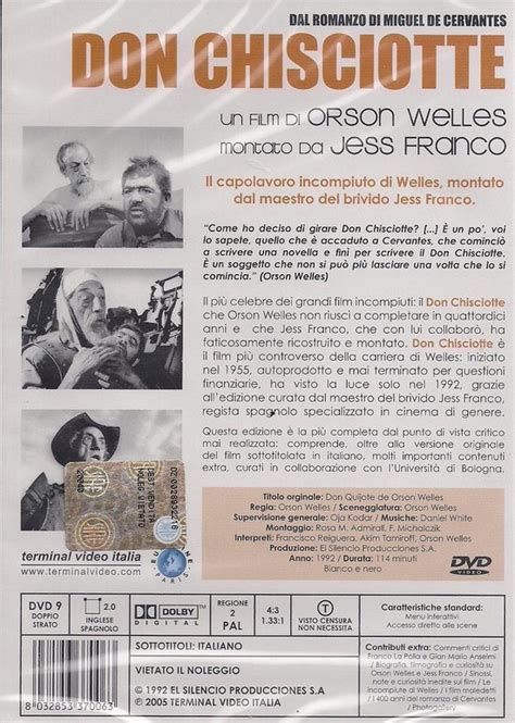 Don Quijote De Orson Welles 1992 Import Dvd Orson Welles Dvd S