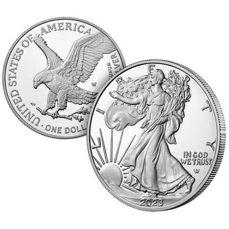 W Proof American Silver Eagle Oz Silver Ogp