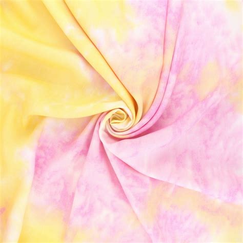 Tissu Viscose Katia Fabrics Tie And Dye Rose Ma Petite Mercerie