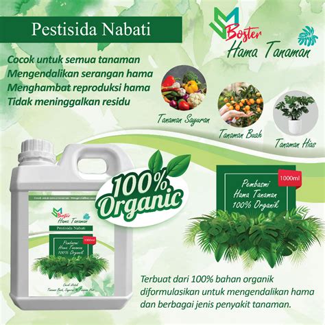 Jual Pestisida Nabati Obat Hama Tanaman Kutu Putih Ulat Daun Lalat