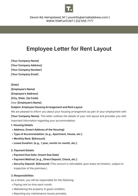 Free Employee Relocation Letter Template To Edit Online