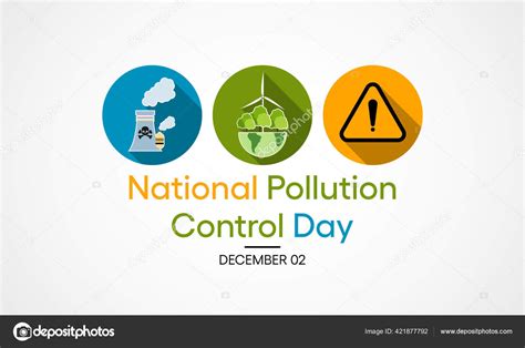 Vector Illustration Theme National Pollution Control Day Observed Each