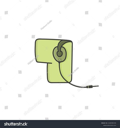 1 Number Headphone Jack Design Vector Stock Vector Royalty Free