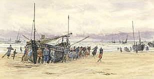 Sold Price William Lionel Wyllie British 1851 1931 Launching A