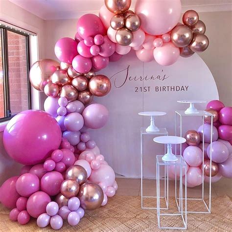 Rose Gold Balloon Garland Arch Kit Birthday Wedding Baby Shower Party