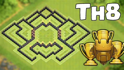 Town Hall 8 Trophy Base Master League