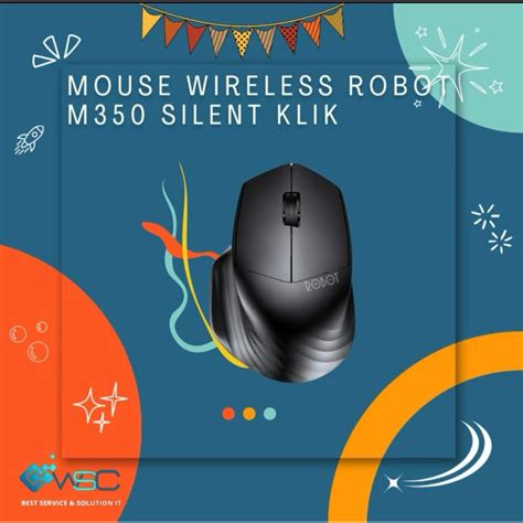 Jual Mouse Wireless ROBOT M350 Silent Click With Receiver USB