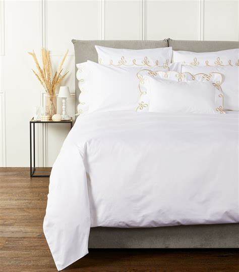 Haremlique Istanbul White Sariyer King Duvet Cover 230cm X 220cm Harrods Uk