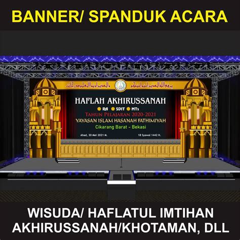 Jual Banner Spanduk Acara Wisuda Haflah Akhirussanah Imtihanan Khotaman