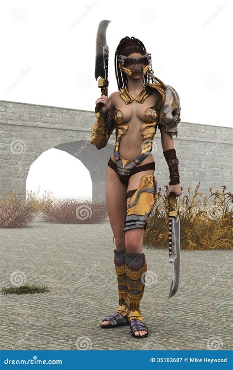 Warrior S Armoured Garb Royalty Free Stock Photography Cartoondealer