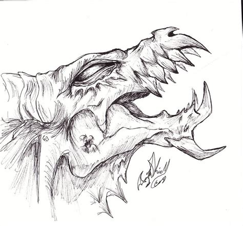 Evil Dragon By Somnium Draco Cool Dragon Drawings Dragon Drawing