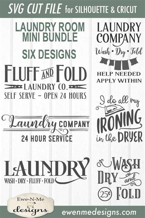 Laundry Svg Bundle Laundry Room Sign Svg Bundle Commercial Etsy Laundromat Business Laundry