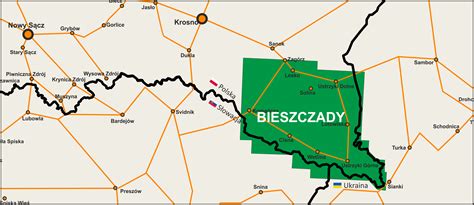 Bieszczady - mapa cyfrowa Wydawnictwa Compass