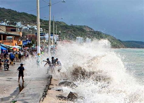 Habr Oleaje En La Costa Ecuatoriana Hasta El De Marzo La Marea