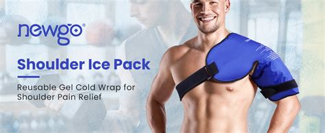 Amazon NEWGO Shoulder Ice Pack Rotator Cuff Cold Therapy Wraps For