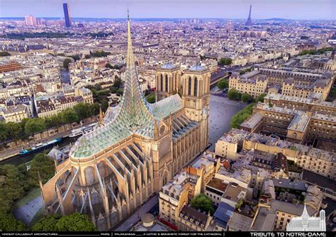 Toit Notre Dame Paris Vincent Callebaut Paris Futur