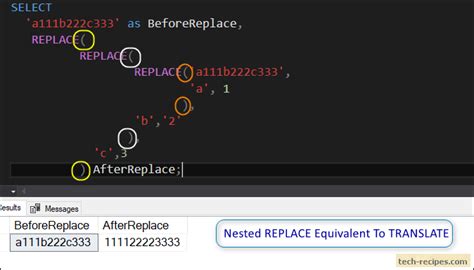 How To Use Translate Function In Sql Server